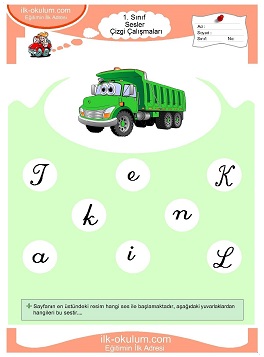 Çocuklar İçin K Sesi Çalışma Sayfaları 
